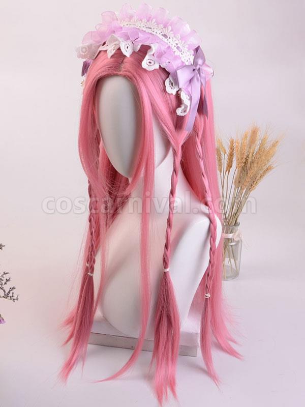 Sweet Lolita Wig Long Heat-resistant Fiber Pink Lolita Accessories