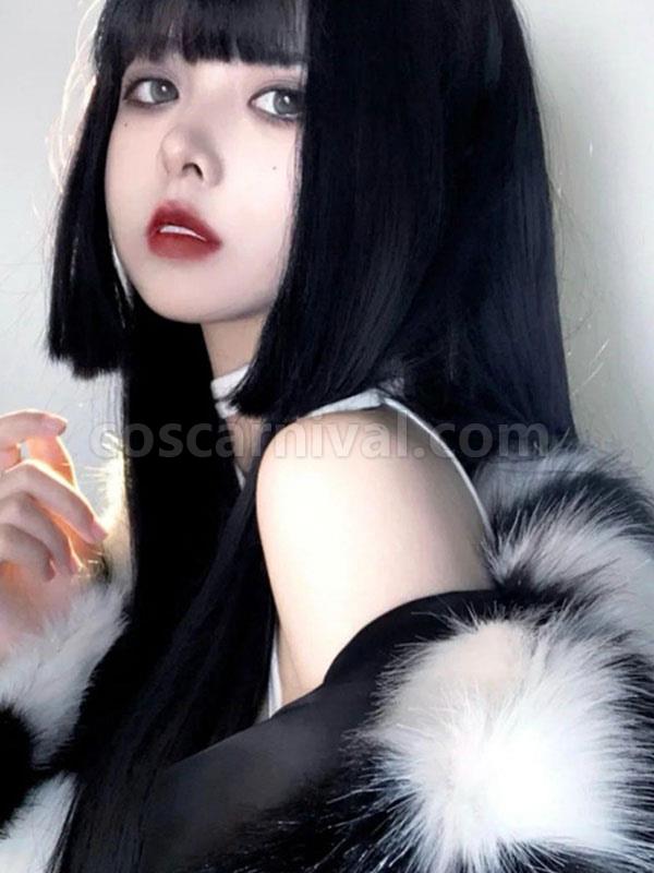 Harajuku Fashion Lolita Wig Long Heat-resistant Fiber Black Lolita Accessories coscarnival