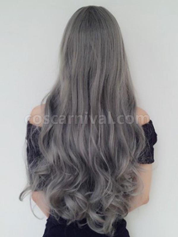 Harajuku Fashion Lolita Wigs Gray Long Heat Resistant Fiber Lolita Hair Wigs