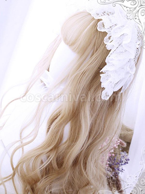 Long Lolita Wig Heat-resistant Fiber Light Brown Lolita Accessories