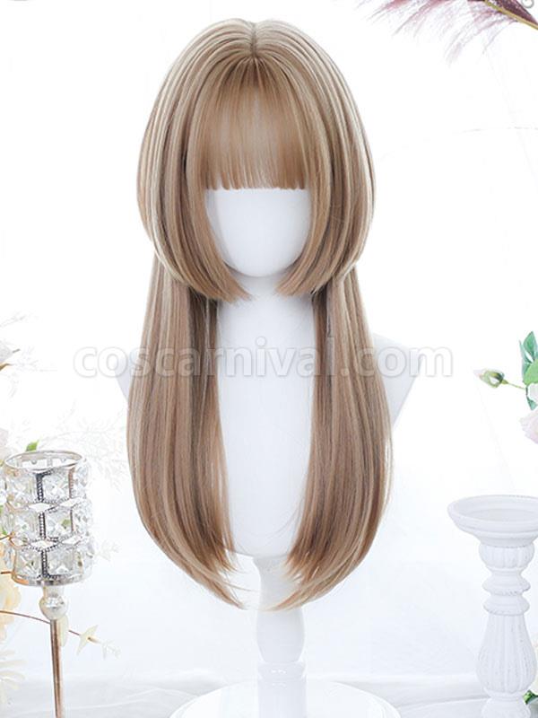 Black Lolita Wig Long Heat-resistant Fiber Lolita Accessories coscarnival