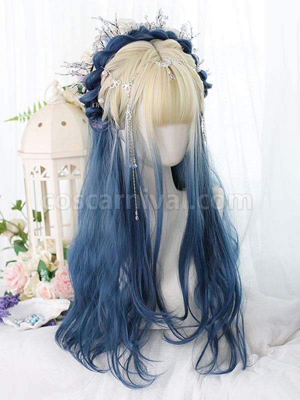 Long Lolita Wigs Heat-resistant Fiber Ombre Lolita Accessories coscarnival