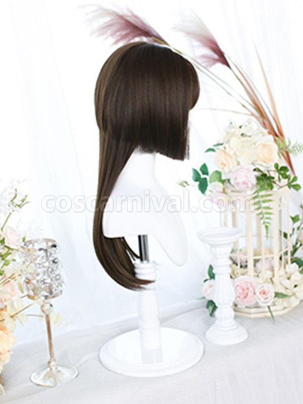 Black Lolita Wig Long Heat-resistant Fiber Lolita Accessories coscarnival