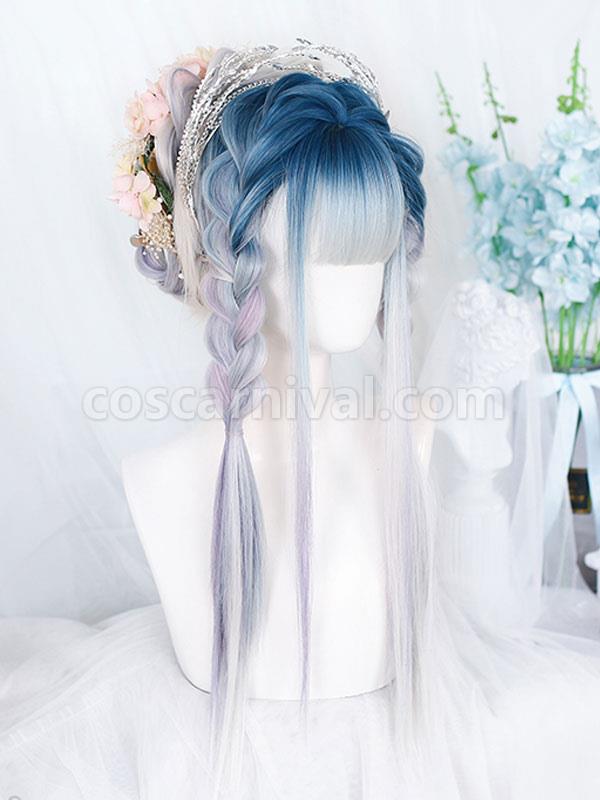 Long Lolita Wigs Heat-resistant Fiber Ombre Lolita Accessories coscarnival