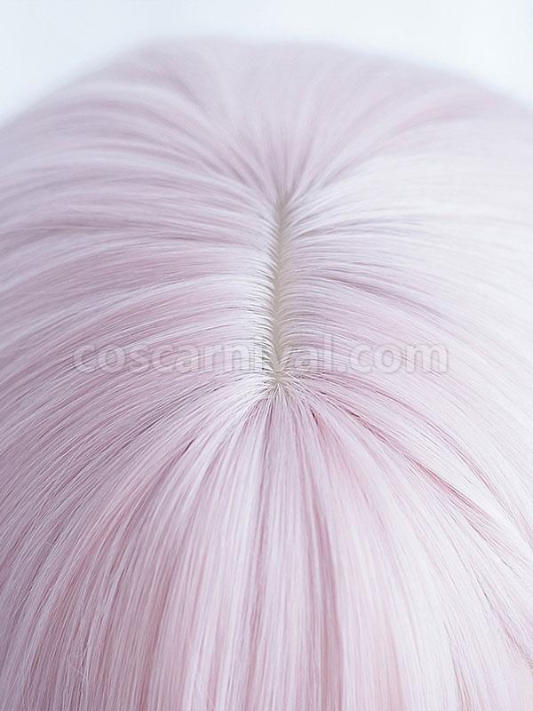 Sweet Lolita Wig Harajuku Blunt Bang Tousled Body Wave Soft Pink Lolita Wig