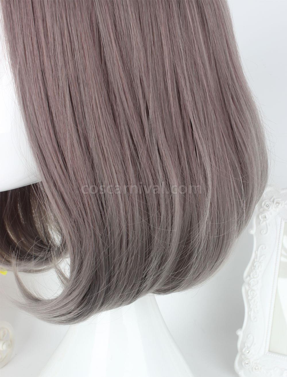 Sweet Lolita Wigs Flaxen Center Parting Short Pageboy Wigs With Bangs