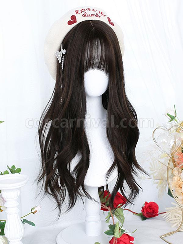 Tan Lolita Wigs Long Heat-resistant Fiber Lolita Accessories coscarnival