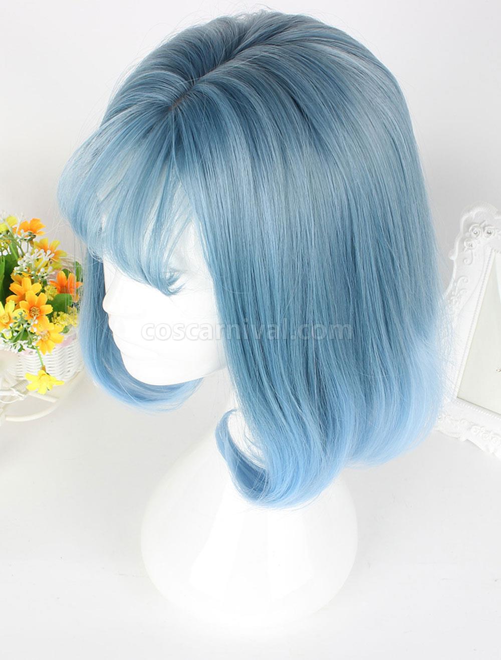Sweet Lolita Wigs Flaxen Center Parting Short Pageboy Wigs With Bangs