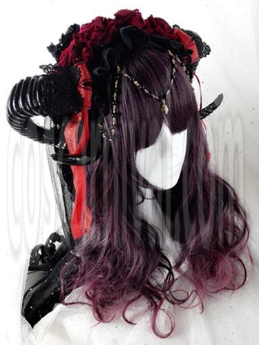 Gothic Lolita Wigs Long Curly Aubergine Lolita Hair Wigs