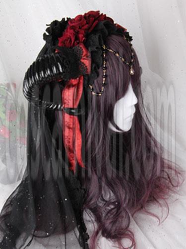 Gothic Lolita Wigs Long Curly Aubergine Lolita Hair Wigs