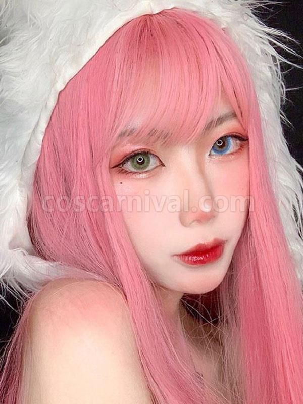 ピンク ロリータ ウィッグ ロング 耐熱繊維 ロリータ ヘア ウィッグ coscarnival