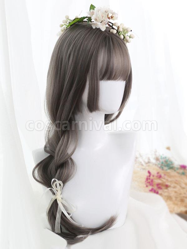 Black Lolita Wig Long Heat-resistant Fiber Lolita Accessories coscarnival