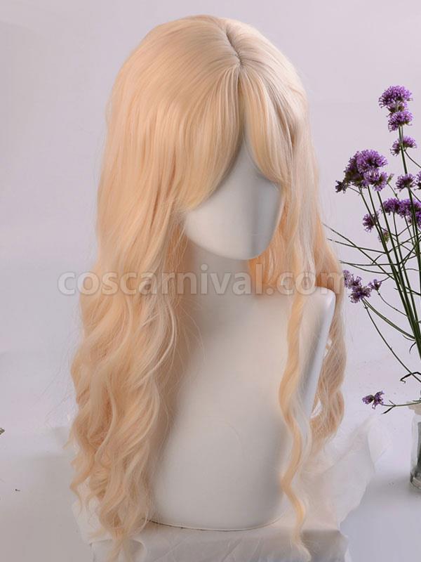 ROCOCO Style Lolita Wigs Light Gold Long Heat-resistant Fiber Lolita Accessories