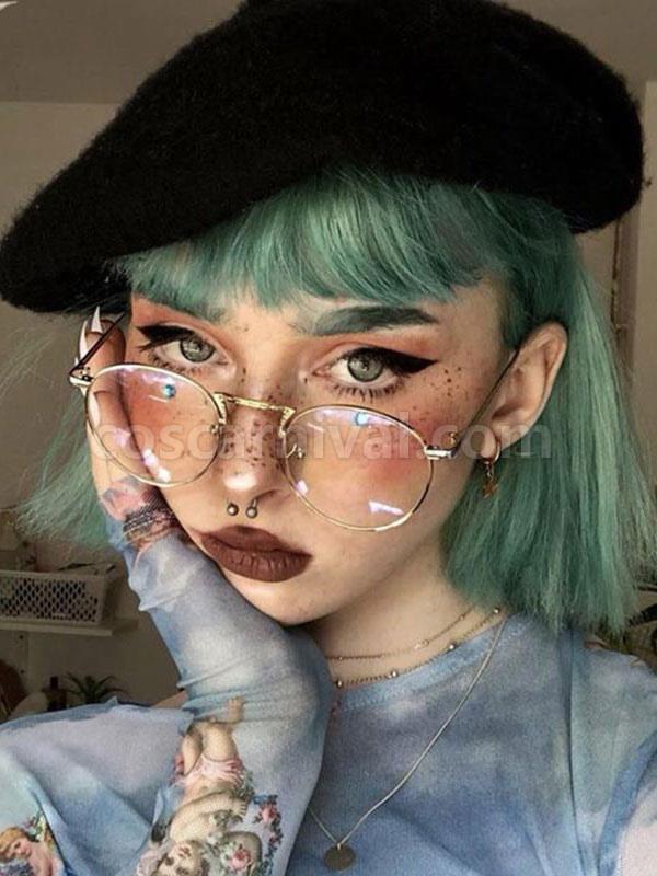 Short Lolita Wigs Tousled Mint Green Lolita Hair Wig
