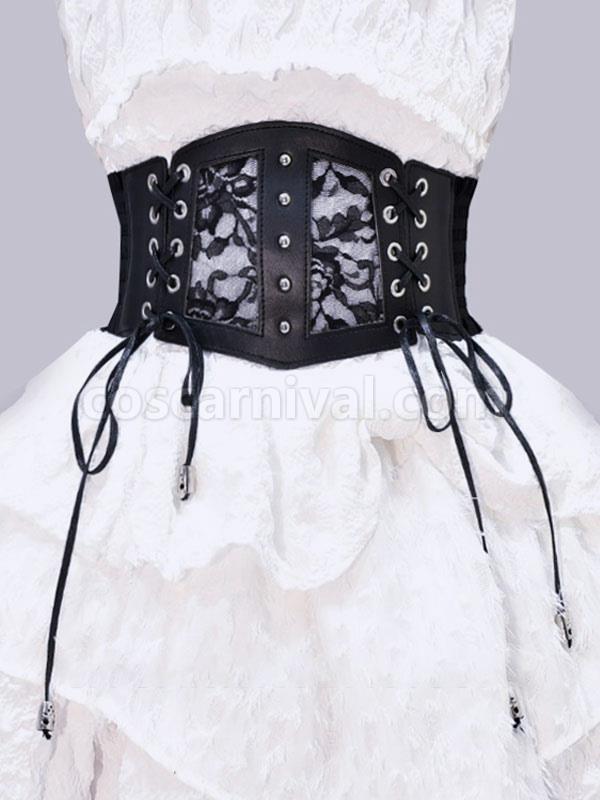 Steampunk Lolita Accessories Black Lace Up?Lace Lace Polyester Fiber Miscellaneous coscarnival
