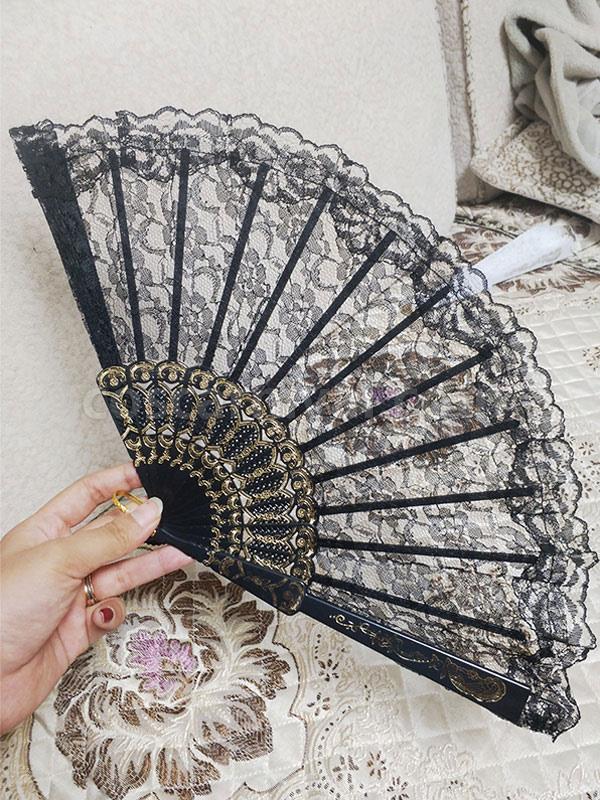 Black Lolita Accessories Lace Poly Cotton Blend Accessory Miscellaneous