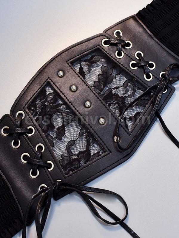 Steampunk Lolita Accessories Black Lace Up?Lace Lace Polyester Fiber Miscellaneous