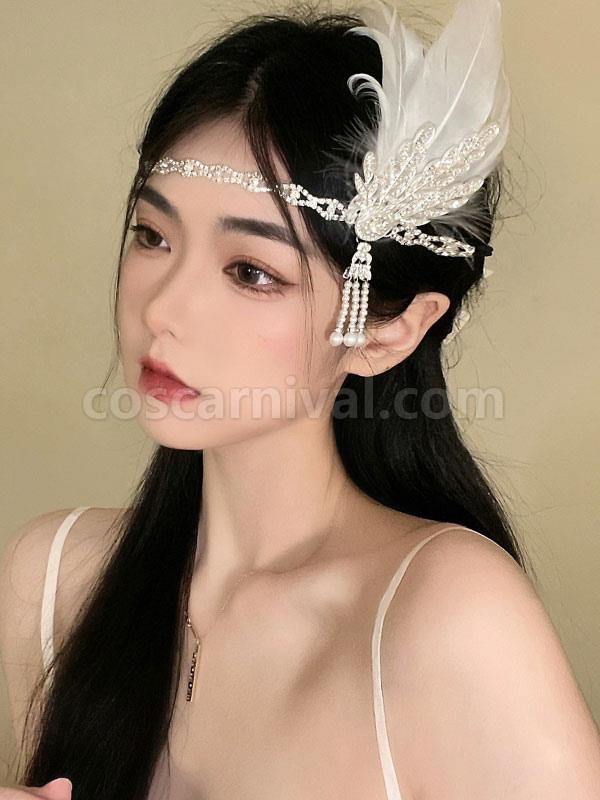 ROCOCO Style Lolita Accessories White Chains Headwear Miscellaneous coscarnival