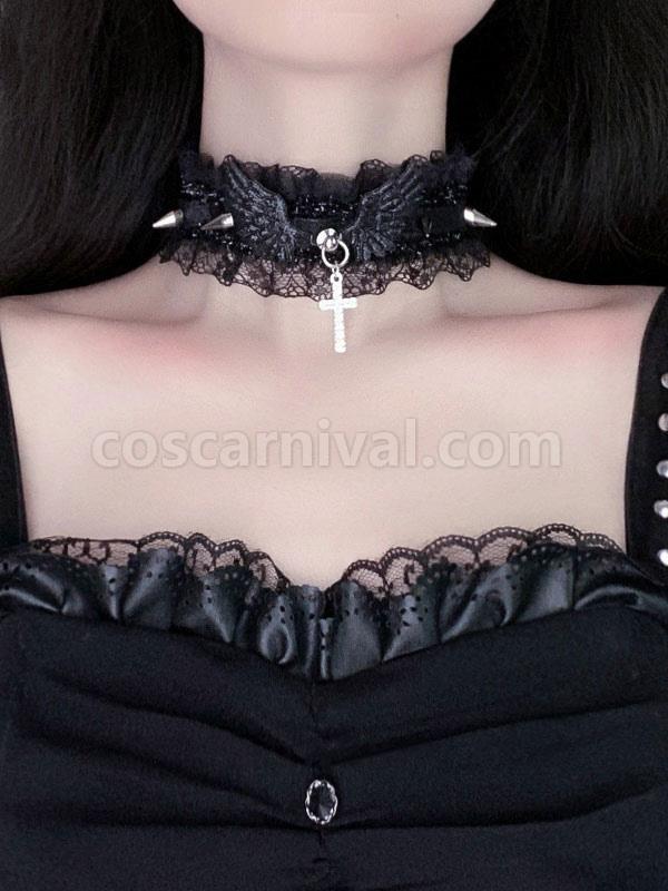 Gothic Lolita Accessories Black Lace Choker Polyester Miscellaneous coscarnival