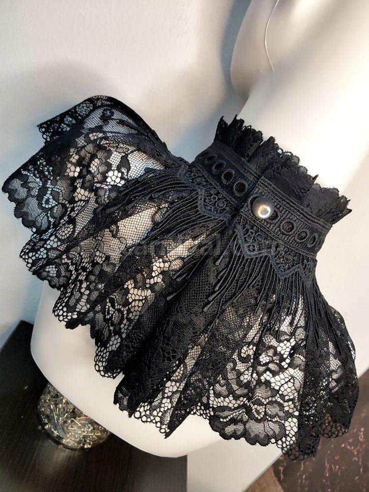 Black Lolita Chocker Bows?Lace Accessory Polyester Fiber Miscellaneous Lolita Accessories