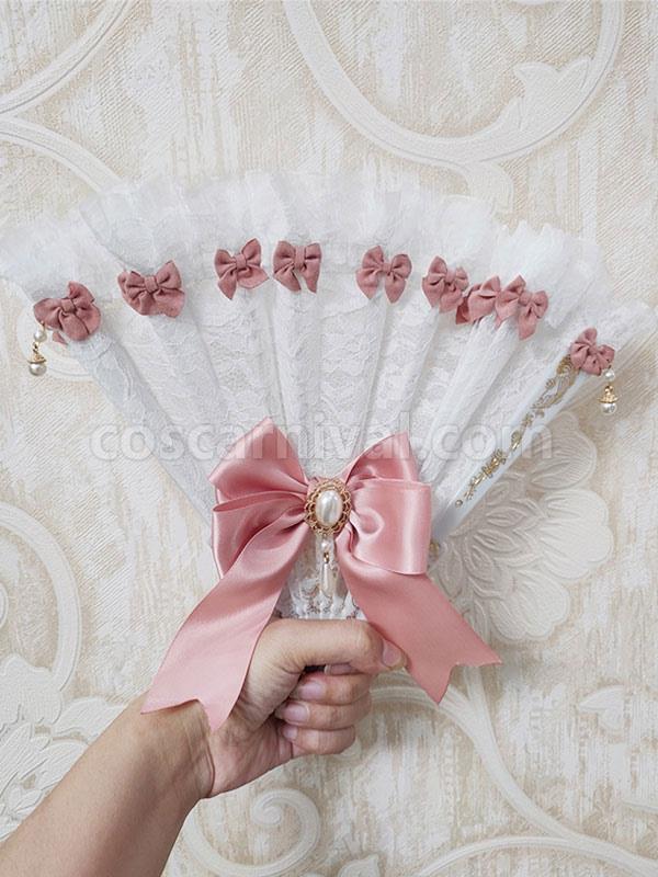 Pink Lolita Accessories Bows Accessory Poly Cotton Blend Miscellaneous coscarnival