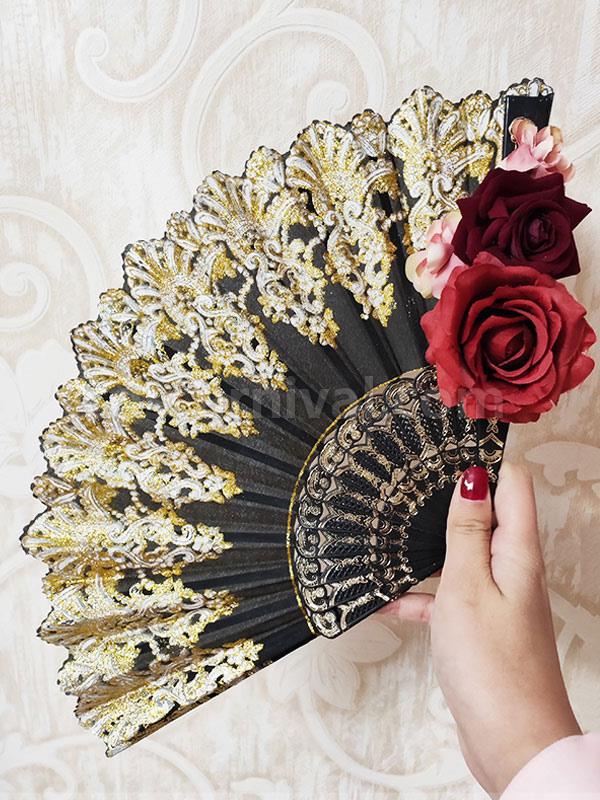 Black Lolita Accessories Flowers Poly Cotton Blend Accessory Miscellaneous