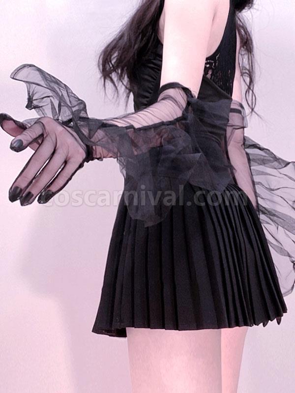 Steampunk Lolita Accessories Black Oversleeves Polyester Fiber Miscellaneous