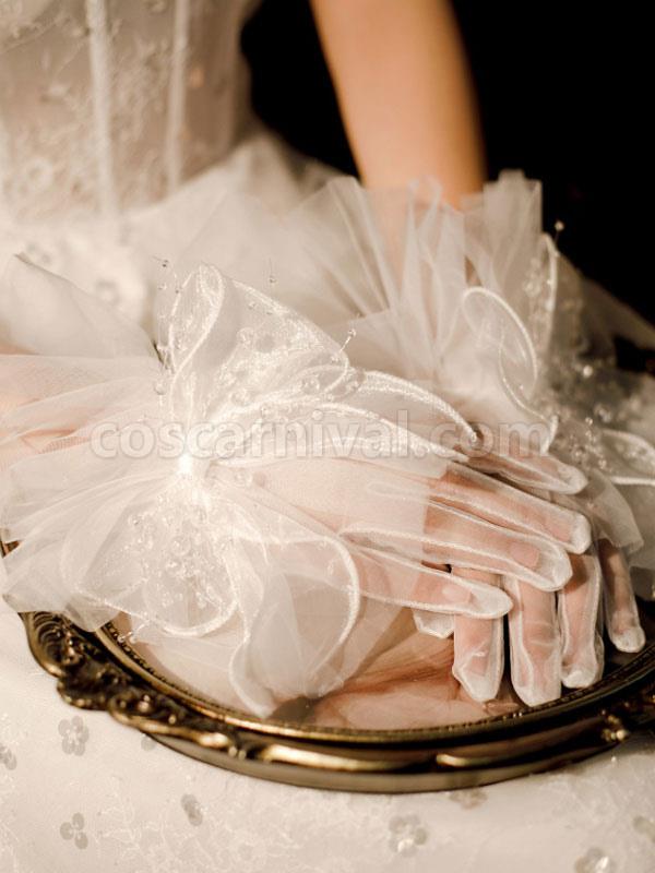 Sweet Lolita Accessories White Bows?Rhinestones Accessory Polyester Fiber Miscellaneous