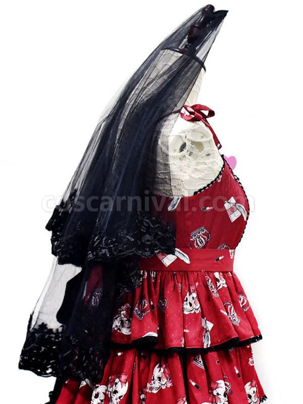 Gothic Lolita Accessories Black Lace Lace Headwear Polyester Fiber Miscellaneous