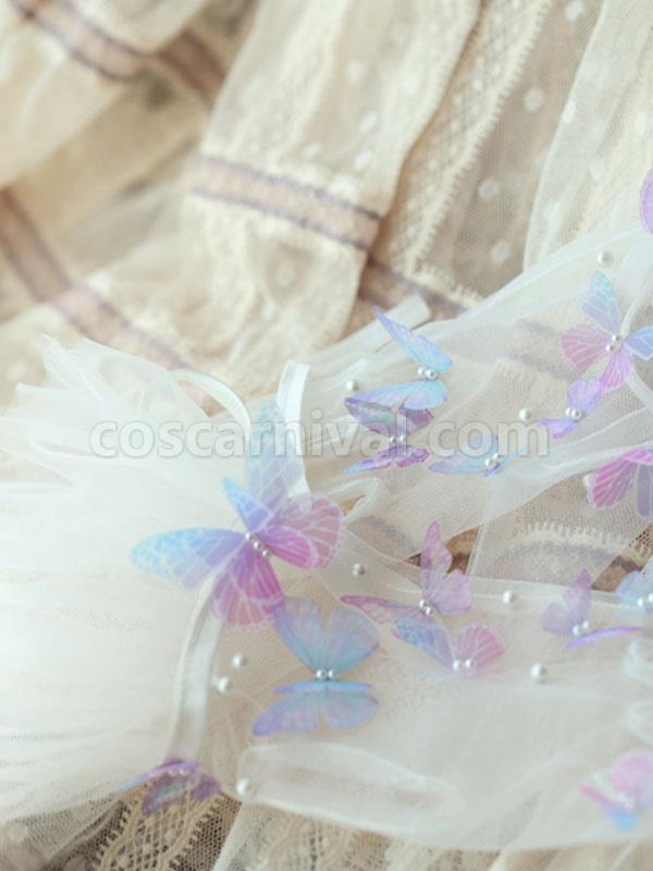 Sweet Lolita Accessories White Pearls?Butterfly Polyester Fiber Accessory Miscellaneous