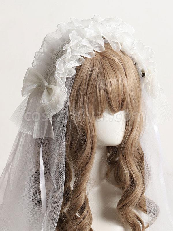 Lolita Accessories Bows?Lace Headwear Polyester Miscellaneous