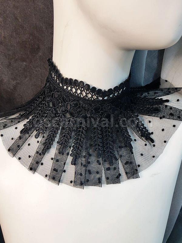 Black Lolita Chocker Lace Accessory Polyester Fiber Miscellaneous Lolita Accessories