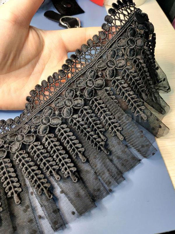 Black Lolita Chocker Lace Accessory Polyester Fiber Miscellaneous Lolita Accessories