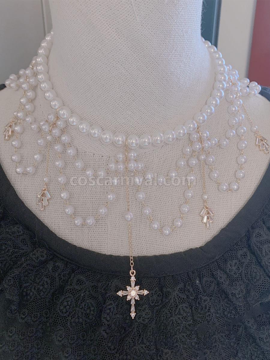 Sweet Lolita Accessories White Pearls?Chains Polyester Fiber Choker Miscellaneous