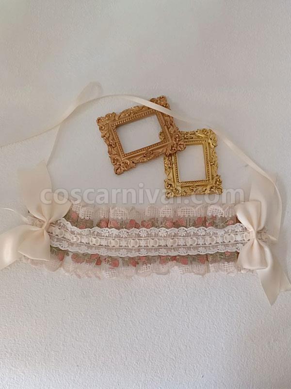 Sweet Lolita Accessories Ecru White Lace?Bows Headwear Polyester Miscellaneous coscarnival