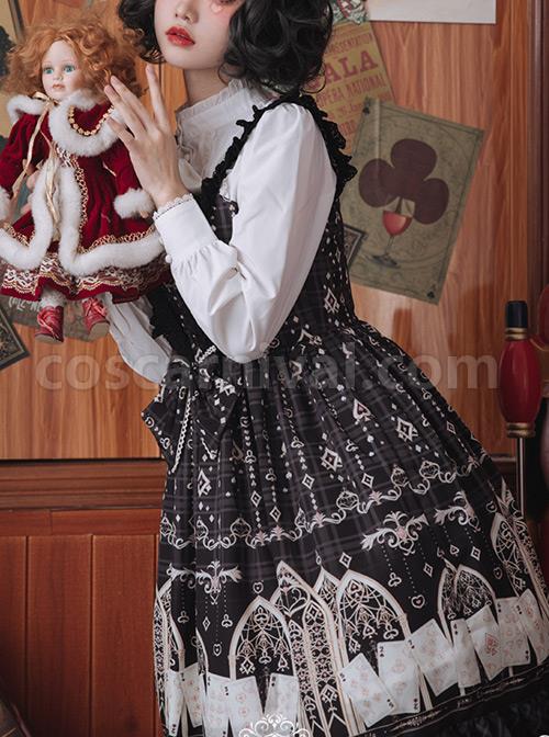 Louis-Poker-City-Series-JSK-Lace-Bowknot-Classical-Lolita-Sling-Dress-coscarnival-3790