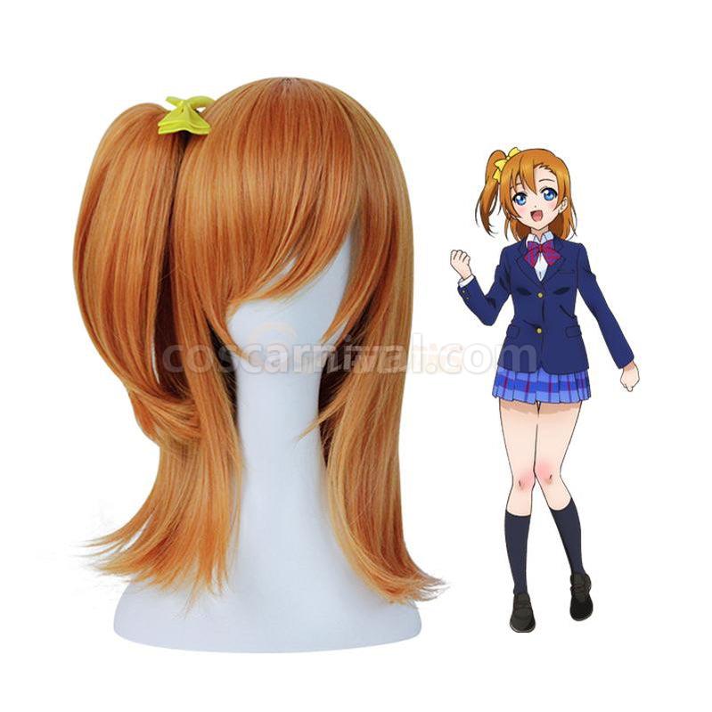 LoveLive! Kousaka Honoka Long Orange Cosplay Wigs coscarnival011118517