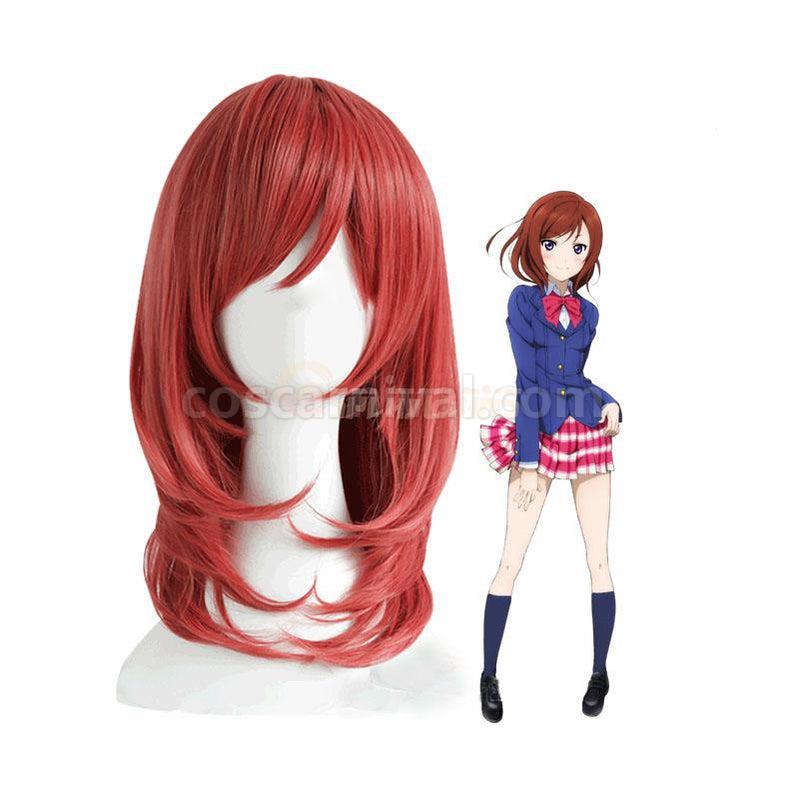 LoveLive! Nishikino Maki Long Red Cosplay Wigs coscarnival011118493
