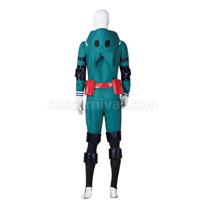 MHA My Hero Academia Midoriya Izuku Battle Suit Cosplay Costume, back view