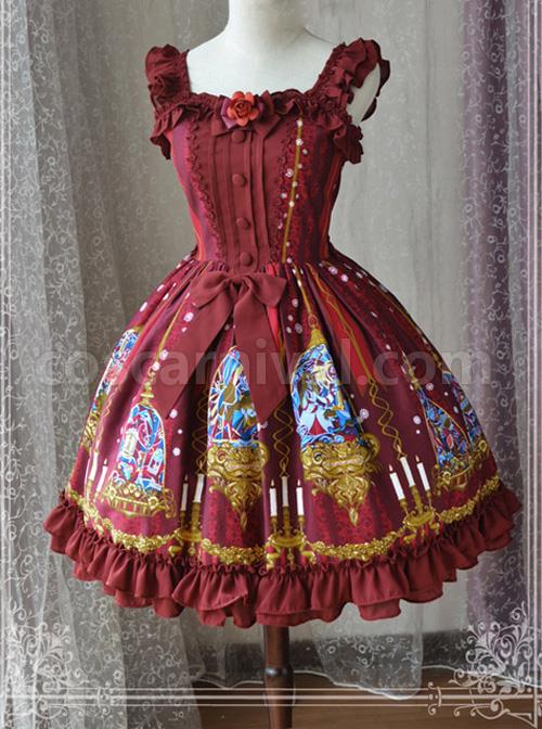 Magic-Tea-Party-Beauty-And-Beast-Series-Printing-Sweet-Lolita-Sling-Dress-coscarnival-521.jpg