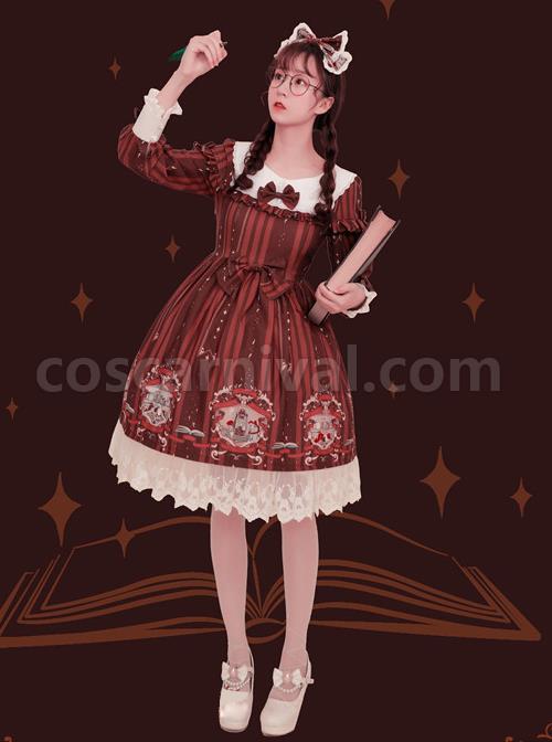 Magic-Tea-Party-Bedtime-Book-Series-OP-Classic-Lolita-Long-Sleeve-Dress-coscarnival-5