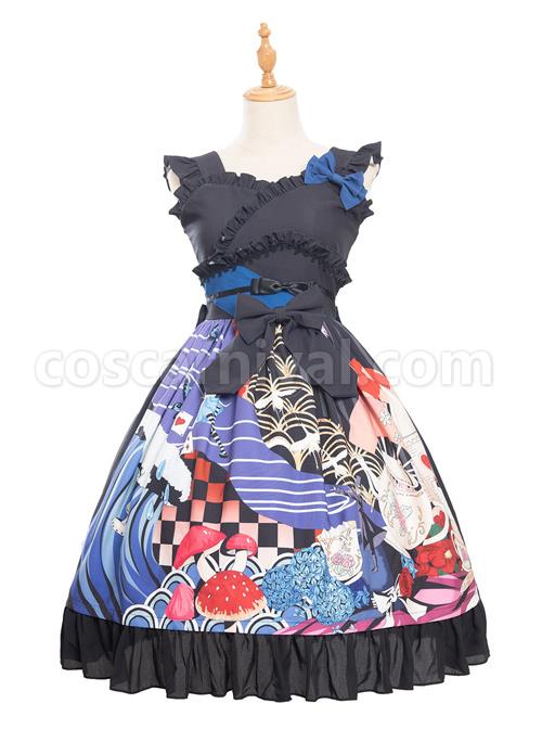 Magic-Tea-Party-Breeze-Alice-Series-JSK-Bowknot-Classic-Lolita-Sling-Dress-coscarnival-1184
