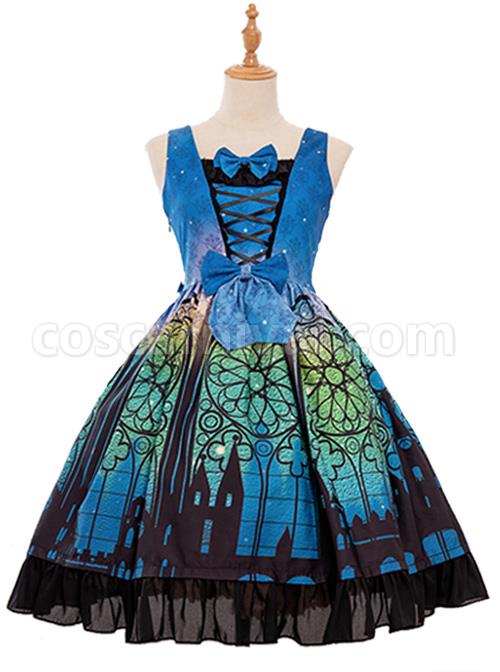 Magic-Tea-Party-City-Of-Aurora-Series-JSK-Blue-Classic-Lolita-Sleeveless-Dress-coscarnival-4200