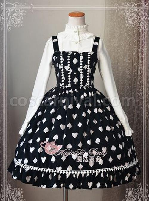 Magic-Tea-Party-Poker-Series-Printing-Classic-Lolita-Sling-Dress-coscarnival-1060