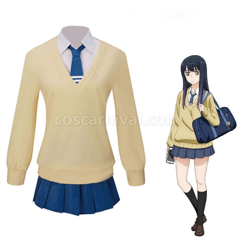 Mieruko chan Miko Yotsuya JK Uniform Cosplay Costume coscarnival01114311