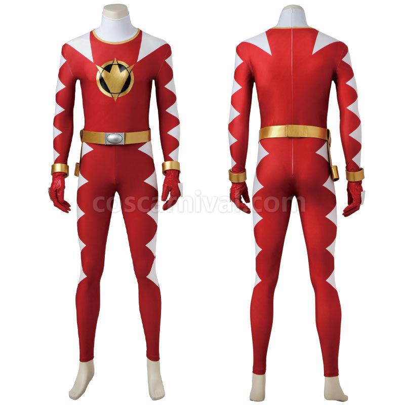 Mighty Morphin Power Rangers Abare Max Ryouga Hakua Abare Red Cosplay Costumes coscarnival01114213