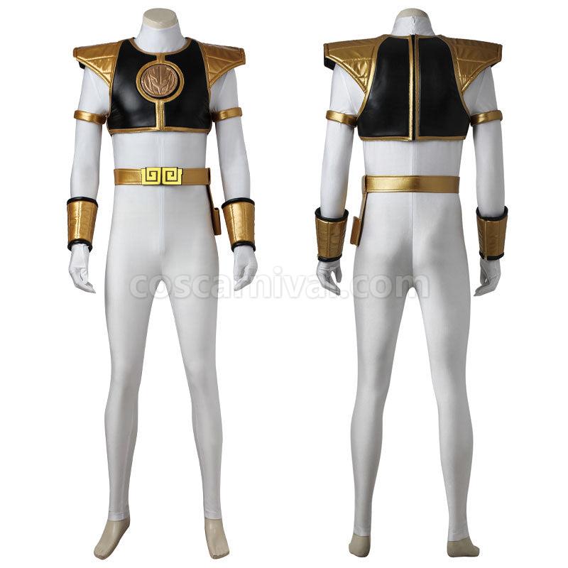 Mighty Morphin Power Rangers Tommy Oliver White Ranger Cosplay Costumes coscarnival01114357