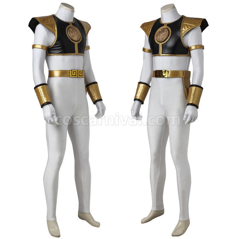 Mighty Morphin Power Rangers Tommy Oliver White Ranger Cosplay Costumes coscarnival01114365