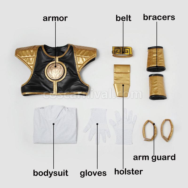 Mighty Morphin Power Rangers Tommy Oliver White Ranger Cosplay Costumes coscarnival01114383