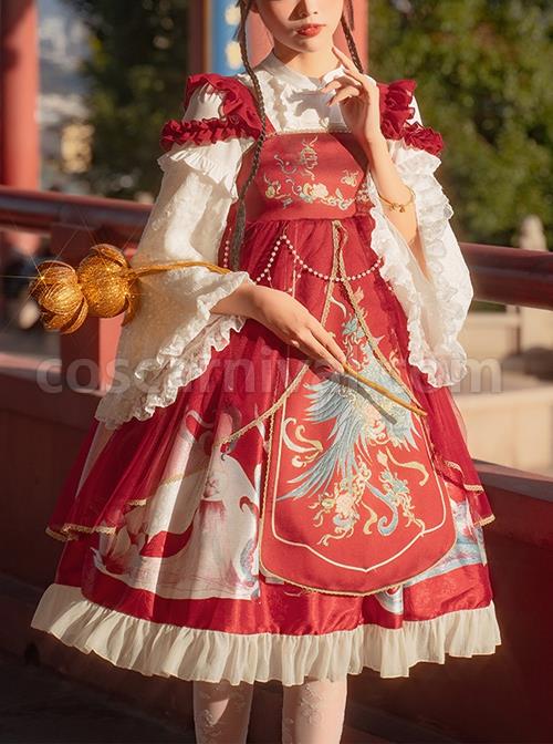 Morning-Dew-Series-JSK-Weaving-Gold-Craft-Chinese-Style-Retro-Gorgeous-Printing-Classic-Lolita-Sling-Dress-coscarnival-2476
